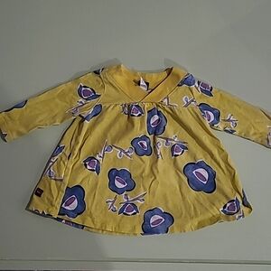 Tea Kids 3-6 month girls flower long sleeve shirt.